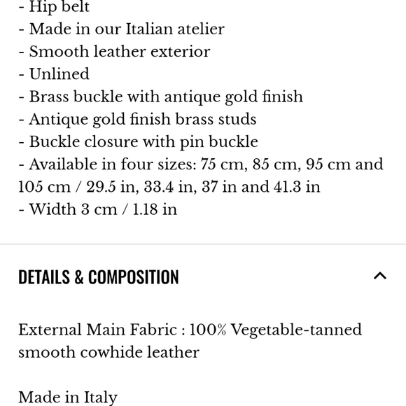 Sezane Tammy Belt Sz 85 - Picture 6 of 6